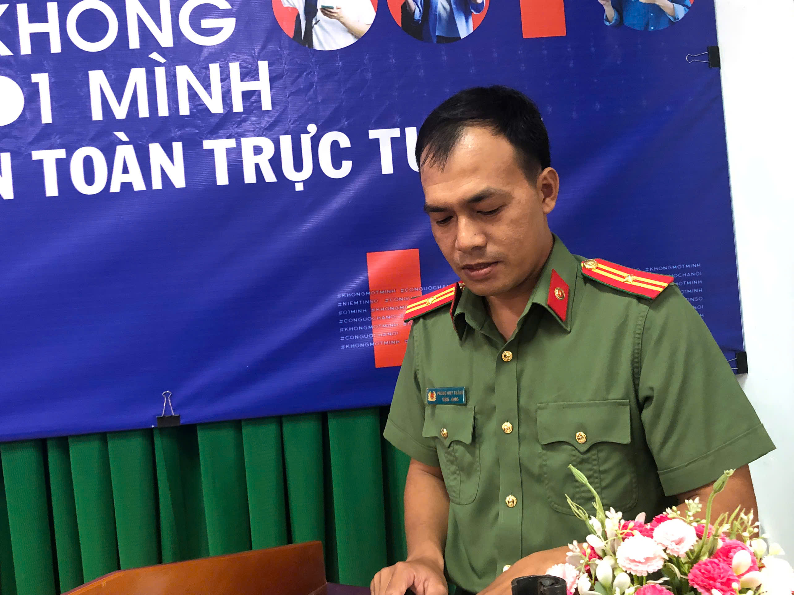 cong an xa quang phu tuyen truyen